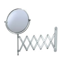 Accordion 15-1/2" x 7-1/2" Circular Wall Mounted Make-up Mirror