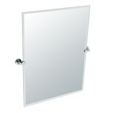 Channel 31-1/2" x 23-1/2" Rectangular Frameless Bathroom Wall Mirror
