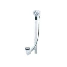PushControl 17" - 24" Tub Waste with 27" Cable and Brass Trim