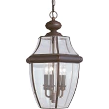 Lancaster 3 Light 12" Wide Outdoor Taper Candle Pendant