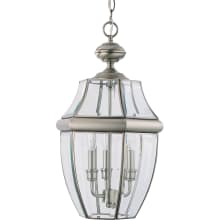 Lancaster 3 Light 12" Wide Outdoor Taper Candle Pendant