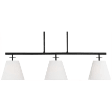 Crestgrove 3 Light 38" Wide Outdoor Linear Chandelier