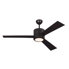 3 Bladed 52" Indoor Ceiling Fan - LED Light Kit and Blades Included