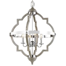 Socorro 4 Light 21" Wide Taper Candle Chandelier