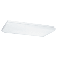 4 Light 52" Wide Flush Mount Linear Ceiling Fixture - Rounded