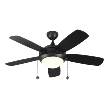 Discus Classic II 44" 5 Blade Indoor Ceiling Fan - LED Light Kit Included