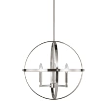 Exmoore 3 Light 19" Wide Taper Candle Pendant