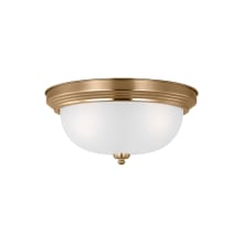 Geary 3 Light 15" Wide LED Outdoor Flush Mount Bowl Ceiling Fixture