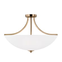 Geary 4 Light 25" Wide LED Outdoor Semi-Flush Bowl Ceiling Fixture / Converts to Pendant