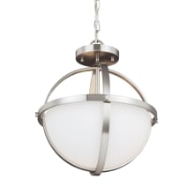 Alturas 2 Light 14" Wide Outdoor Pendant / Semi-Flush Ceiling Fixture