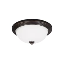 Geary 2 Light 13" Wide LED Flush Mount Bowl Ceiling Fixture