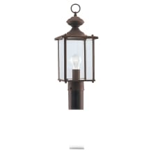Jamestowne 18" Tall Outdoor Single Head Post Light with Clear Glass
