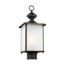 Jamestowne 18" Tall Outdoor Single Head Post Light with Frosted Glass