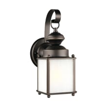 Jamestowne 11" Tall Outdoor Wall Sconce with Frosted Glass