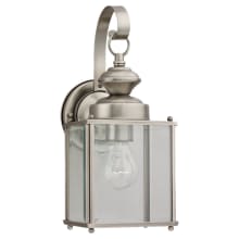 Jamestowne 13" Tall Outdoor Wall Sconce with Clear Glass