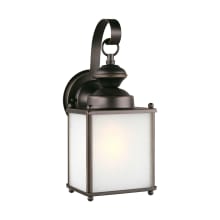 Jamestowne 13" Tall Outdoor Wall Sconce with Frosted Glass