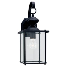 Jamestowne 17" Tall Outdoor Wall Sconce with Clear Glass