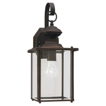 Jamestowne 17" Tall Outdoor Wall Sconce with Clear Glass