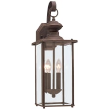 Jamestowne 2 Light 20" Tall Outdoor Wall Sconce