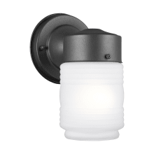8" Tall LED Outdoor Wall Sconce with Jar Shade