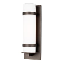 Alban 18" Tall Outdoor Wall Sconce - Cylindrical