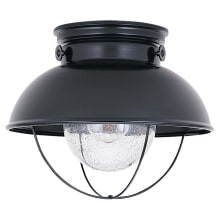 Sebring 11" Wide Outdoor Semi-Flush Lantern Ceiling Fixture