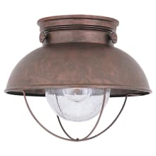 Sebring 11" Wide Outdoor Semi-Flush Lantern Ceiling Fixture