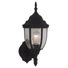Bakersville 16" Tall Outdoor Wall Sconce with Clear Glass