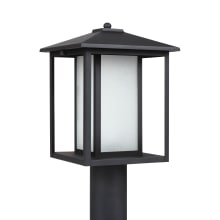 Hunnington 15" Tall Outdoor Single Head Post Light with Frosted Glass