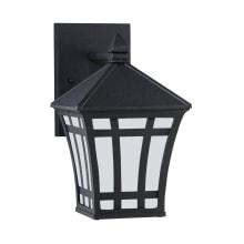Herrington 10" Tall Outdoor Wall Sconce with Frosted Glass