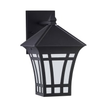 Herrington 12" Tall Outdoor Wall Sconce with Frosted Glass