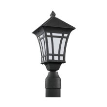 Herrington 17" Tall Outdoor Single Head Post Light with Frosted Glass