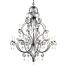 Chateau 16 Light 54" Wide Crystal Candle Style Chandelier