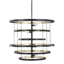 Celeste 5 Light 30" Wide Abstract Ring Chandelier