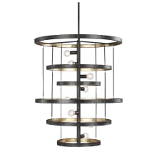 Celeste 8 Light 24" Wide Abstract Ring Chandelier