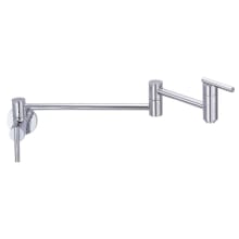 Parma 2.2 GPM Wall Mounted Pot Filler with 20" Double-Jointed Swinging Spout