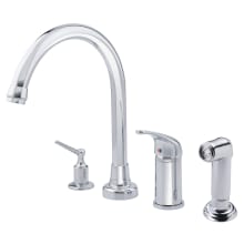 Melrose Kitchen Faucet - Includes Side Spray and Soap Dispenser