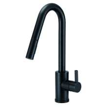 Amalfi 1.75 GPM Single Hole Pull Down Kitchen Faucet with SnapBack Retraction