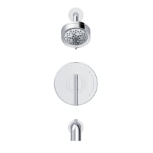 Parma Tub and Shower Trim Package with 1.75 GPM Multi Function Shower Head and Tub Spout