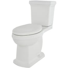 Hinsdale 1.28 GPF Two Piece Elongated Chair Height Toilet with Left Hand Lever - Less Seat