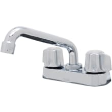 Classics 2.2 GPM Deck Mounted Double Handle Utility Faucet with Metal Handles