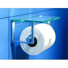 Tempered Replacement Glass for Toilet Toilet Paper Holder from the Frame Collection