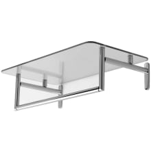 24" Hotel Shelf with Towel Bar from the Sine Collection