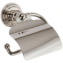 Chelsea Single Post Toilet Paper Holder with Cover