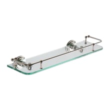 Chelsea 18" Glass Shelf with Rail