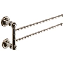 12" Pivoting Double Towel Bar from the Columnar Collection