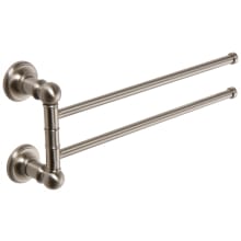 12" Pivoting Double Towel Bar from the Columnar Collection
