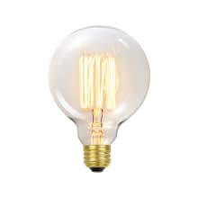 Single Vintage Edison 60W Soft White Dimmable G30 Medium (E26) Incandescent Bulb