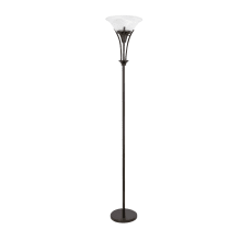 Gatineau Single Light 70" Tall Floor Lamp with Alabaster Glass Shade