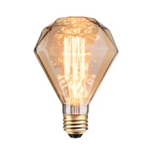 Single Diamante 40 Watt G25 Medium (E26) 140 Lumen Vintage Incandescent Bulb